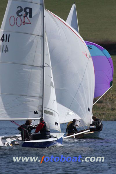 A gentle NW breeze for the Exmoor Beastie at Wimbleball photo copyright Mike Rice / www.fotoboat.com taken at Wimbleball Sailing Club and featuring the RS400 class