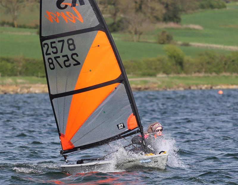 Bethan Matthew during the GJW Direct RS Tera Start of Season Championships at Northampton photo copyright Steve Greenwood taken at Northampton Sailing Club and featuring the RS Tera class