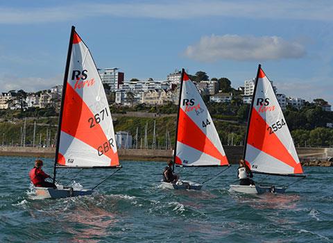 RS Teras sailing in Torbay photo copyright RTYC taken at Royal Torbay Yacht Club and featuring the RS Tera class