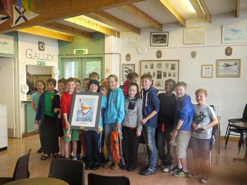 Scottish RS Tera Championships prize giving photo copyright Mike Rennie taken at Wormit Boating Club and featuring the RS Tera class