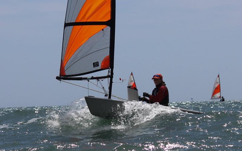 Evie-Rose Booth wins the RS Tera Pro division in the Optimum Time, RS Sailing Store Regatta on the final South West Youth Sailing Academy weekend photo copyright Nicholas James taken at Royal Dart Yacht Club and featuring the RS Tera class