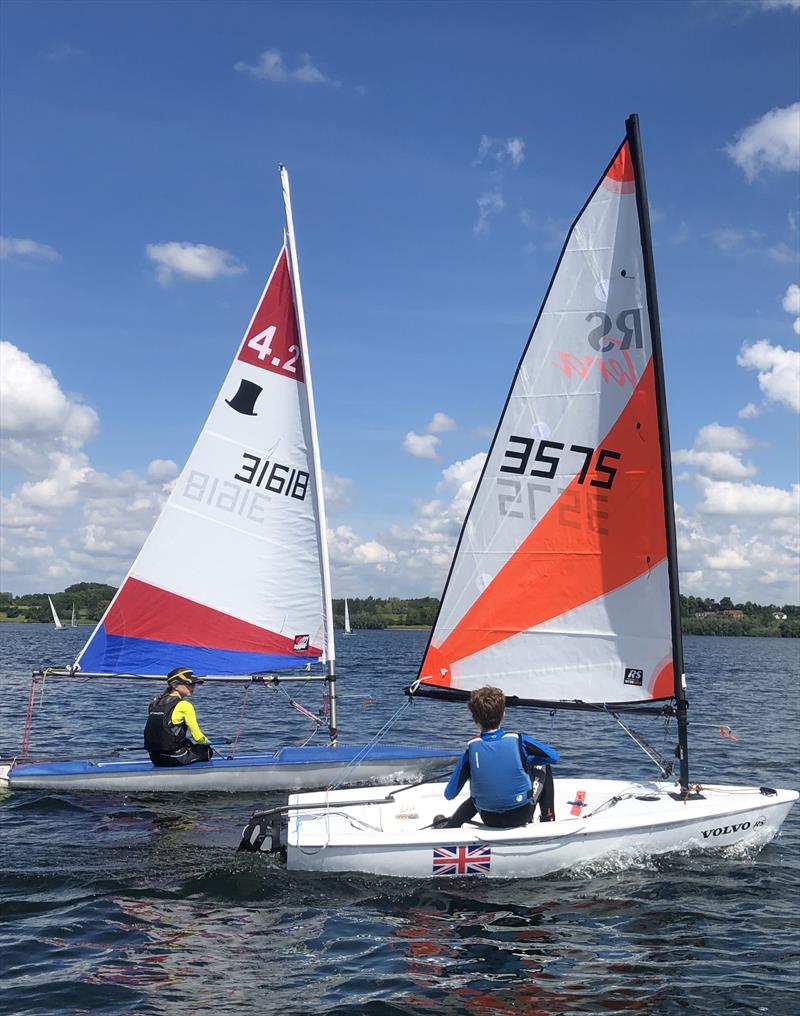 Juniors during the Draycote Water Midlands Champion Race photo copyright Ian Macwhinnie taken at Draycote Water Sailing Club and featuring the RS Tera class