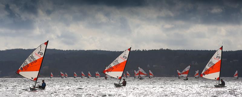 1st, 2nd & 3rd Sports during race 5 on RS Tera World Challenge Trophy in Sweden day 2 photo copyright Giles Smith taken at Ljungskile Segelsällskap and featuring the RS Tera class