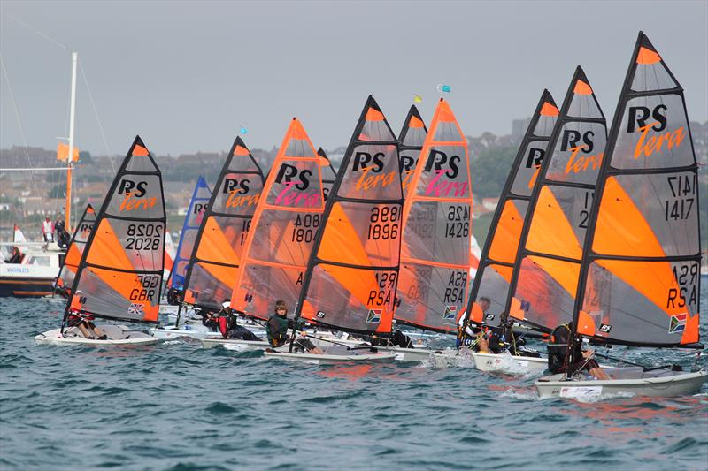 RS Tera worlds in Weymouth photo copyright Steve Greenwood taken at Weymouth & Portland Sailing Academy and featuring the RS Tera class