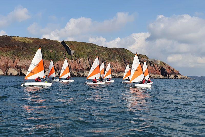 RS Tera sailing at Dale in Pembrokeshire, Wales photo copyright Max Barber taken at Dale Yacht Club and featuring the RS Tera class