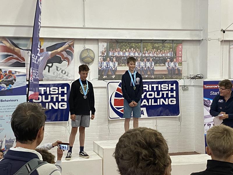 Henry Reed (R) and Jack Solly (L) 1st and 2nd RS Tera SW Region photo copyright Peter Solly taken at Weymouth & Portland Sailing Academy and featuring the RS Tera class