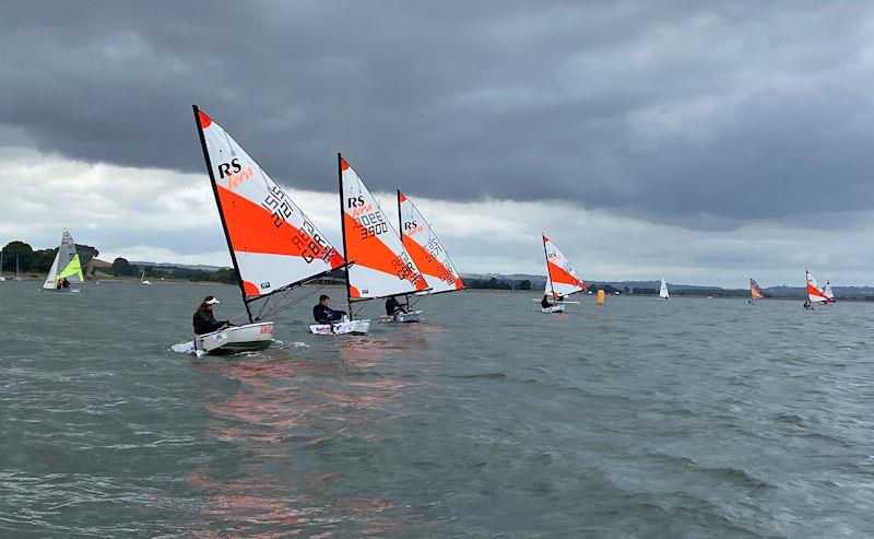 Gold Fleet during the Junior Sailing Regatta at Starcross photo copyright Pete Solly taken at Starcross Yacht Club and featuring the RS Tera class