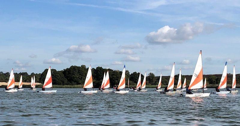 Largest ever turnout for RS Tera open meeting at Frensham Pond  photo copyright Simon Lomas-Clarke taken at Frensham Pond Sailing Club and featuring the RS Tera class
