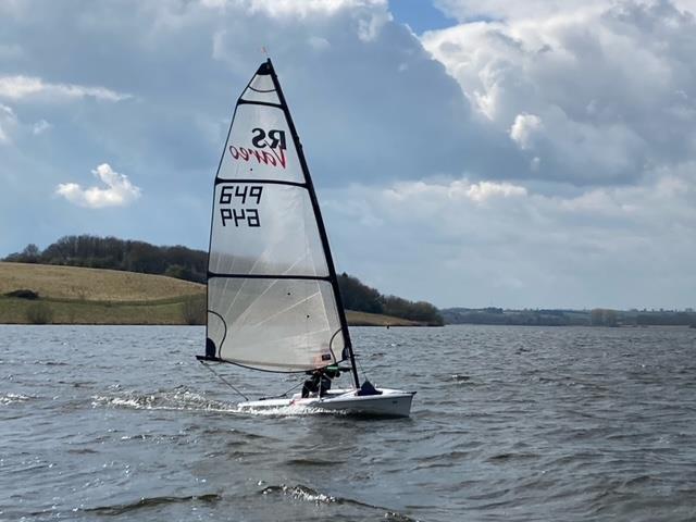 Chris Abbott during the RS Vareo Sprints at Rutland photo copyright Don Munro taken at Rutland Sailing Club and featuring the RS Vareo class
