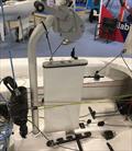 RS Venture showing bulb keel retracted for landing/towing - the curved metal arm with winch on top is removed for sailing, after the keel has been lowered © Magnus Smith / YachtsandYachting.com