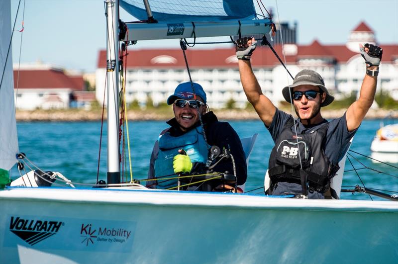 RS Venture gold medallists at the 2018 Para World Sailing Championships photo copyright Cate Brown / World Sailing taken at  and featuring the RS Venture class