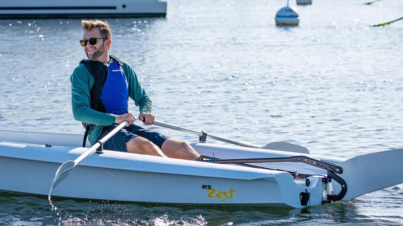 Sam rowing an RS Zest - photo © RS Sailing