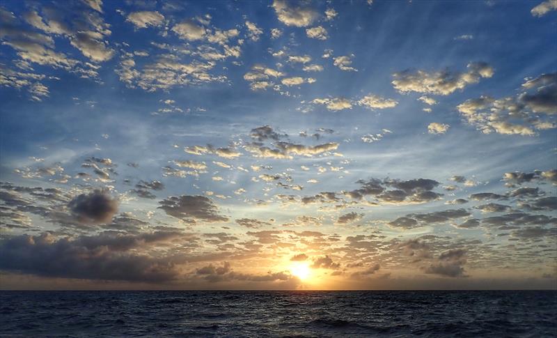 Sunrise at sea photo copyright Two Drifters taken at Royal Yachting Association and featuring the  class