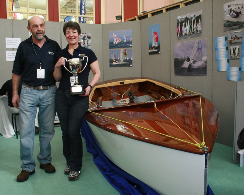 Mandy Mitchell's GP14 'Koru' wins the 2009 'Spitfire Premium Ale Concours D'Elegance' trophy - photo © Stephen Stott / Y&Y