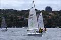 Fast flat sabot sailing - Keisha Day (7122, Holy Guacamole) with Leo Pirret (7052, Easy Tiger) and Aidan Nosworthy (7079, Red Herring) © Sam Gong