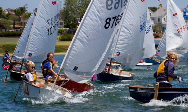 Looking ahead to the Dutch Shoe Marathon and Leukemia Cup Fundraiser photo copyright SDYC taken at San Diego Yacht Club and featuring the Sabot class