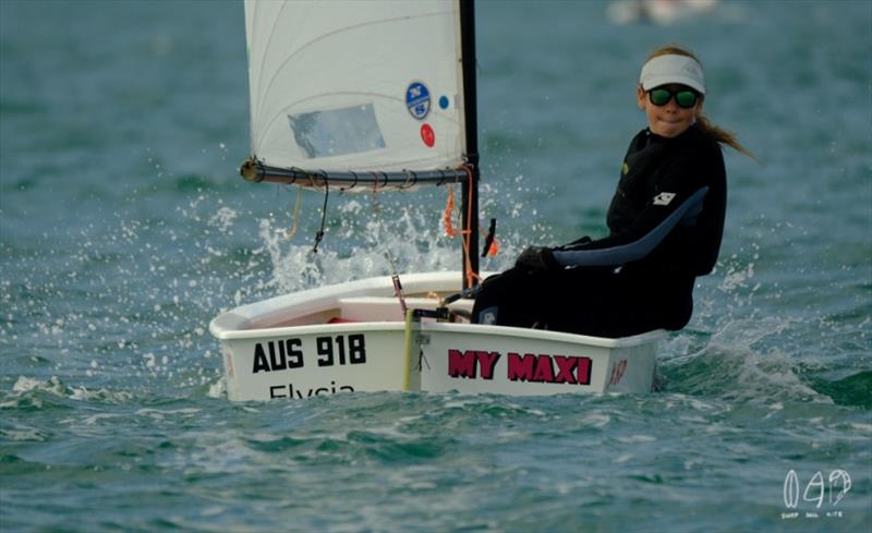 Day 2 - 2019 Musto Queensland Youth Regatta photo copyright Mitchell Pearson / SurfSailKite taken at Royal Queensland Yacht Squadron and featuring the Sabot class