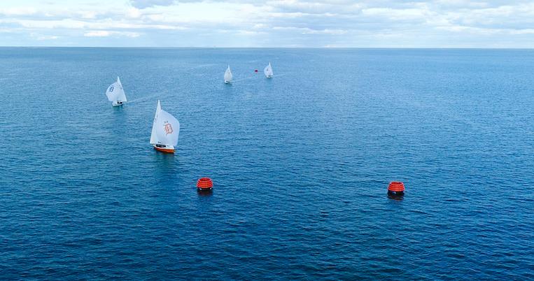 MarkSetBoats and RaceOS in action photo copyright MarkSetBot taken at Crescent Sail Yacht Club and featuring the Sabot class