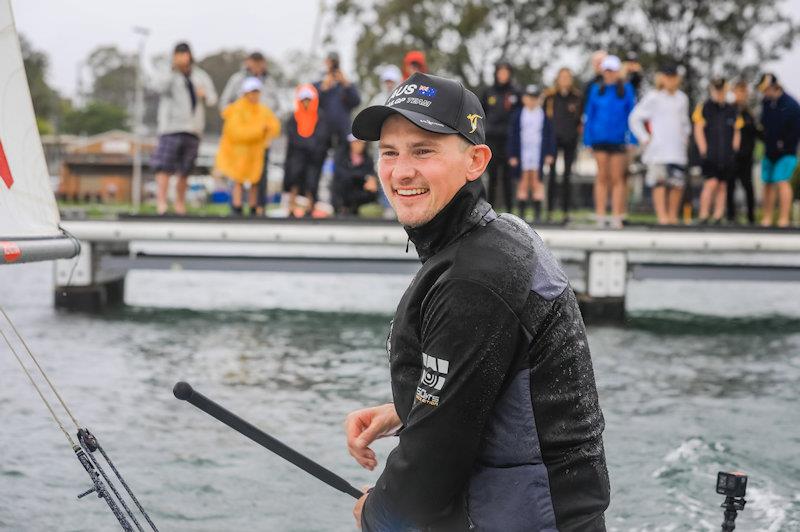Kyle Langford during the Lake Macquarie SailGP Regional Trophy Tour - photo © Salty Dingo