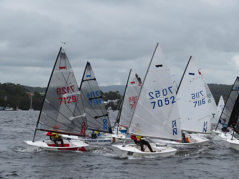 Busy start pin end start during the 58th Sabot National Championship - photo © Col Skelton