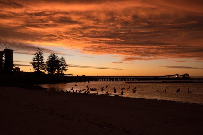 Wallaroo at sunset, a pearler of a location photo copyright Bodhi Stone taken at Wallaroo Sailing Club and featuring the Sabre class