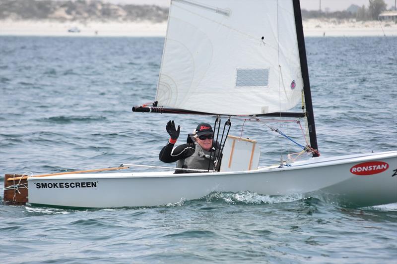 G Berry racing Smokescreen in the 2020 Sabre National Championship photo copyright Harry Fisher taken at Wallaroo Sailing Club and featuring the Sabre class