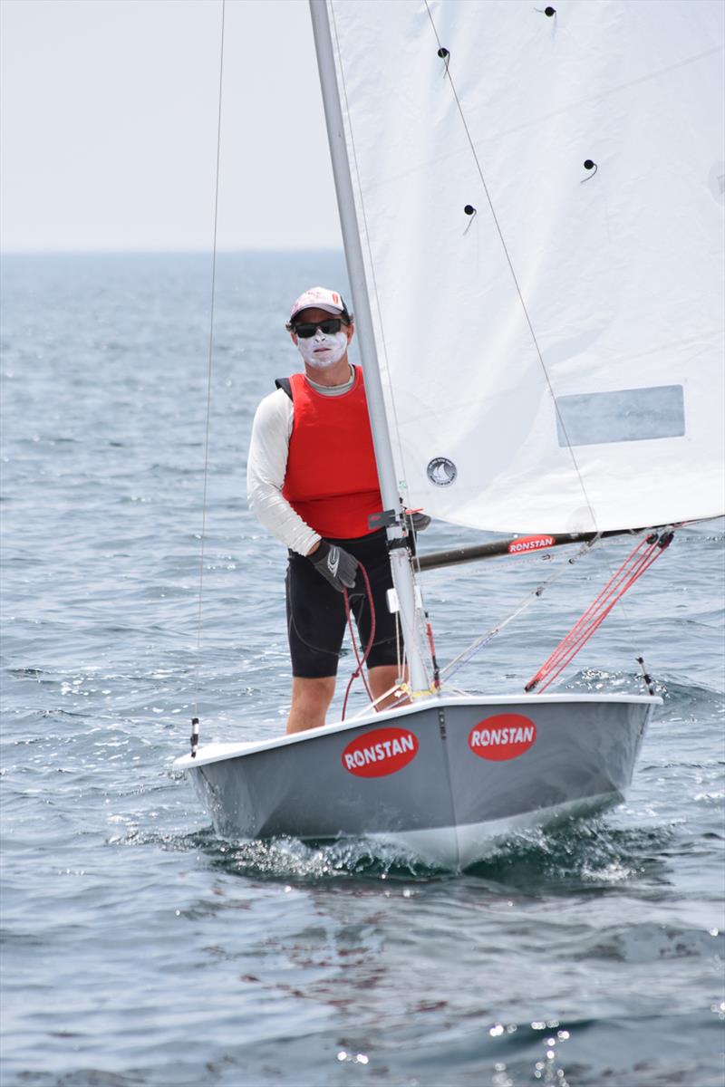 Ryan Kelly is sitting in fifth position overall - 2020 Sabre National Championship photo copyright Harry Fisher taken at Wallaroo Sailing Club and featuring the Sabre class