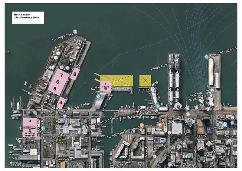 The Viaduct Holdings Plan houses all Challenger bases on Wynyard Point photo copyright Richard Gladwell taken at New York Yacht Club and featuring the  class