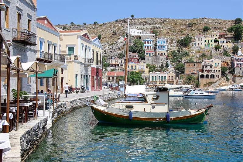 Harbour at Symi, Greece - photo © Richard Gladwell