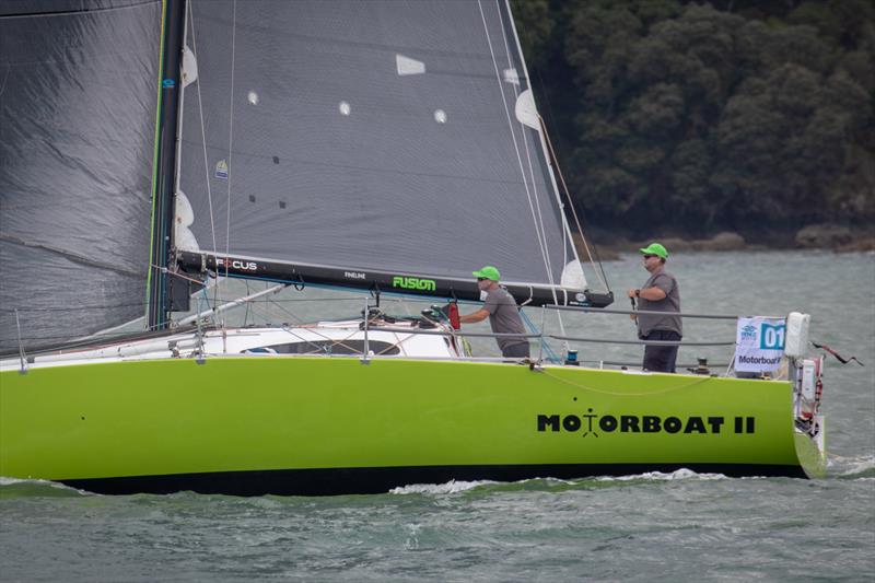 Motorboat pictured at the start of the RNZ2019. She is also entered in the 2020 Evolution Sails RNI. - photo © Deborah Williams