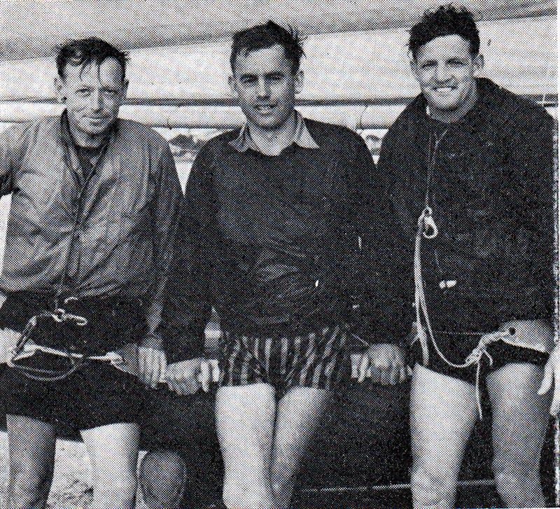 1964 Sanders Cup winners Dave Elder, Graham Mander and Andy Holland at Tamaki Yacht Club photo copyright Seaspray taken at  and featuring the  class