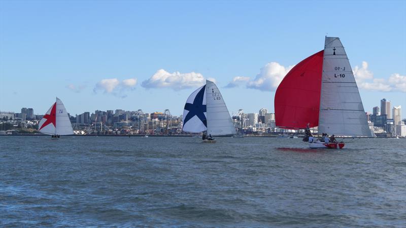 From left Tamarau leading Orion II and Tamatea 100th Lipton Cup - May 1, 2021 - Ponsonby Cruising Club photo copyright Ponsonby Cruising Club taken at Ponsonby Cruising Club and featuring the  class