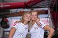 Katja Salskov-Iversen and Anne-Marie Rindom from Denmark SailGP Team  © Thomas Lovelock/SailGP
