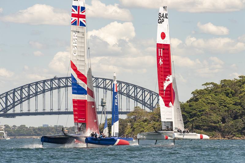 SailGP Practice race day. SailGP GBR Team and SailGP Japan Team. - photo © Michelle Fowler