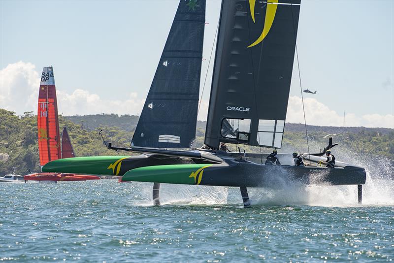 SailGP Practice race day. SailGP Australia Team photo copyright Michelle Fowler taken at  and featuring the  class