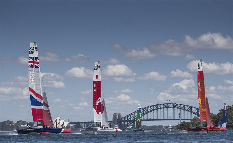 Sydney Harbour Awash With Colour As Six Sailgp Nations Line Up For The First Time