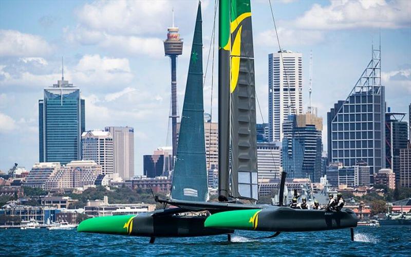 Australia SailGP Team photo copyright Lloyd Images taken at  and featuring the  class