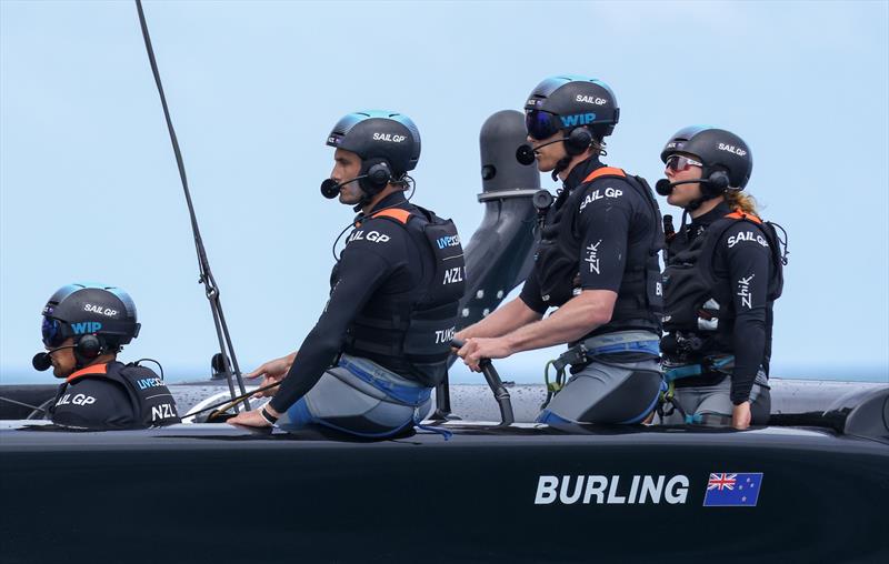 New Zealand SailGP Team co-helmed by Peter Burling and Blair Tuke in action on Race Day 1 of Bermuda SailGP , Season 3, in Bermuda.  May 2022..  - photo © Felix Diemer/SailGP