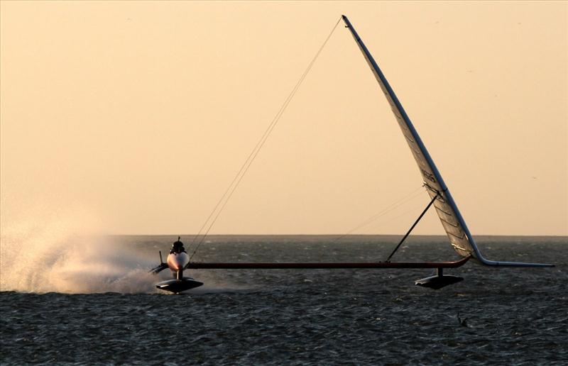 Outright World Speed Sailing Record holder, VESTAS Sailrocket 2 photo copyright Helena Darvelid / VESTAS Sailrocket 2 taken at  and featuring the Sailrocket class