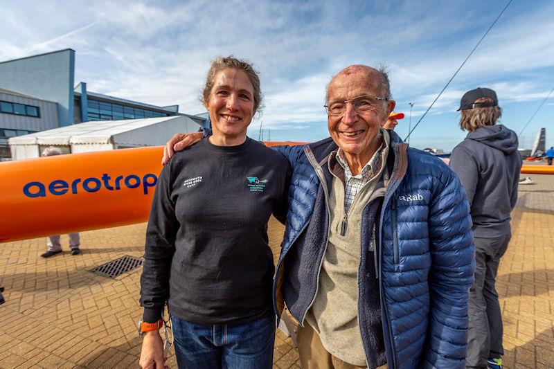 Weymouth Speed Week 2022: Zara Davis and James Gregono photo copyright Pete Davis taken at Weymouth & Portland Sailing Academy and featuring the Sailrocket class