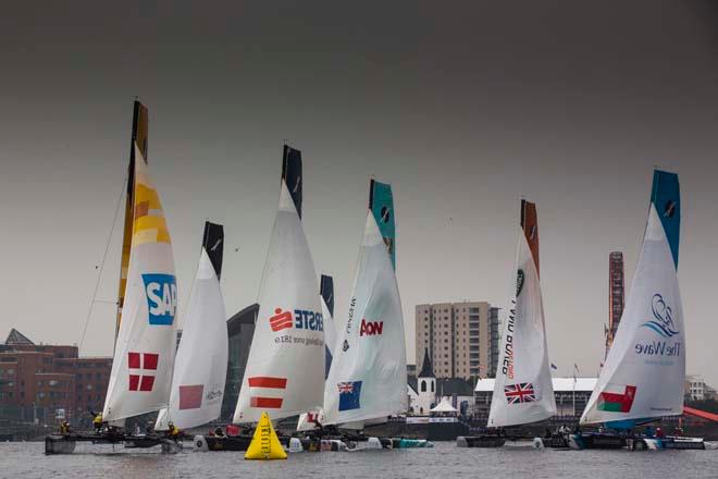The Extreme Sailing Series 2013 fleet © Lloyd Images
