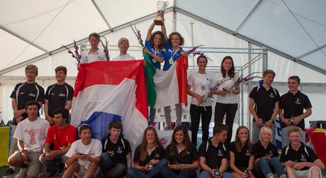 420 Open Junior European Medallists © Alan Dop Photography