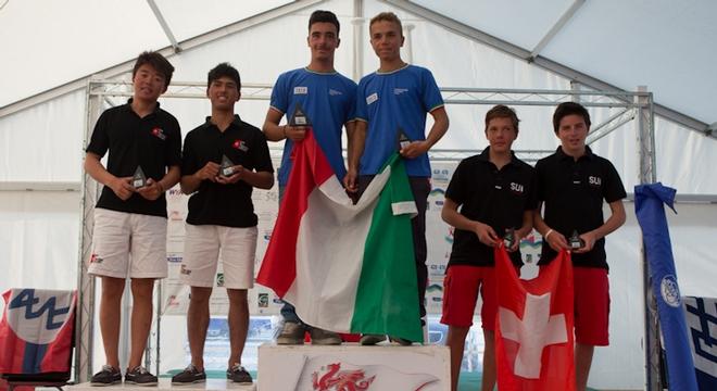 420 Open Junior European Silver Fleet Top 3  © Alan Dop Photography