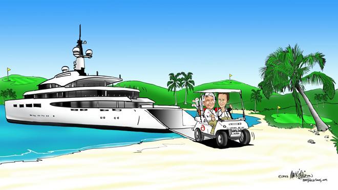Audi Hamilton Island Race Week - Cartoon series by Mark O'Brien Audi Hamilton Island Race Week - Cartoon series by Mark O'Brien