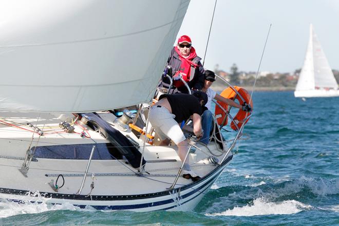 Dalliance’s crew enjoy their racing. - Nautilus Marine Winter Series ©  Alex McKinnon Photography http://www.alexmckinnonphotography.com