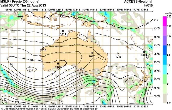 4 Day Weather Chart