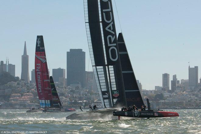 08/09/2013 - San Francisco (USA,CA) - 34th America’s Cup - Final Match - Race Day 2 © ACEA - Photo Gilles Martin-Raget http://photo.americascup.com/