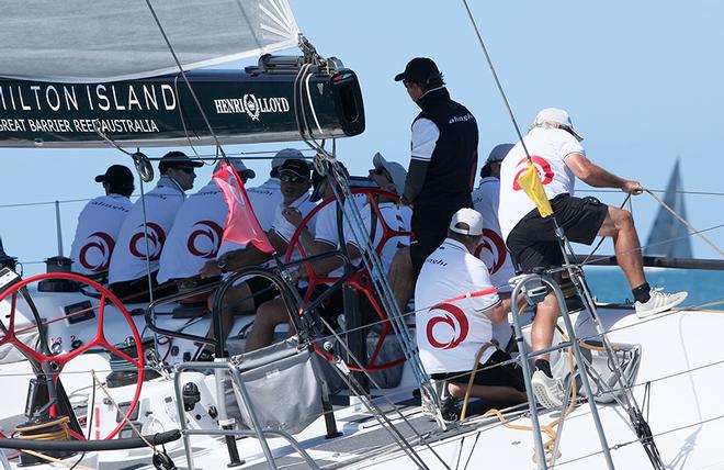 Wild Oats X leaving the start with Bertarelli at the wheel © Crosbie Lorimer http://www.crosbielorimer.com