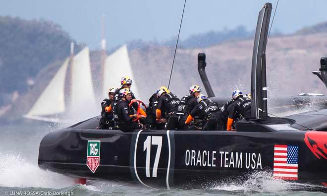 San Francisco, 10/09/13 34th AMERICA’S CUP America’s Cup Final 5 Emirates Team New Zealand vs Oracle Team USA © Carlo Borlenghi/Luna Rossa http://www.lunarossachallenge.com