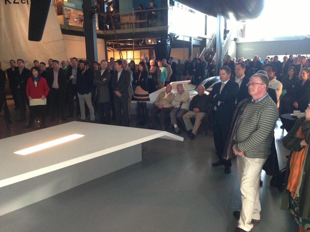 Fixated crowd watching in the Blue Water Black Magic gallery - Americas Cup photo copyright Colin Preston taken at  and featuring the  class